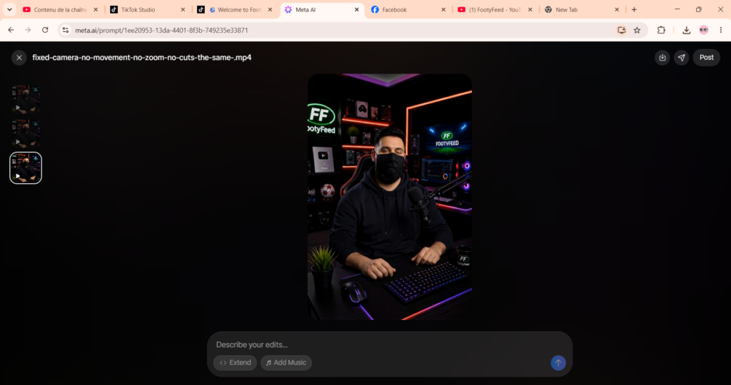 How I Built a Faceless Football YouTube Channel Using Meta AI, ChatGPT, Photoshop, and YouTube